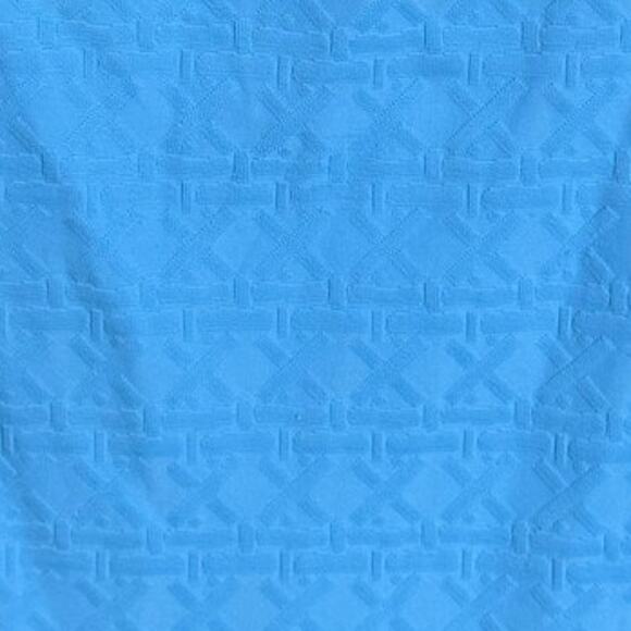 J. McLaughlin Catalina Cloth Signature Top Honeycomb Jacquard Blue Size Large - Picture 4 of 12